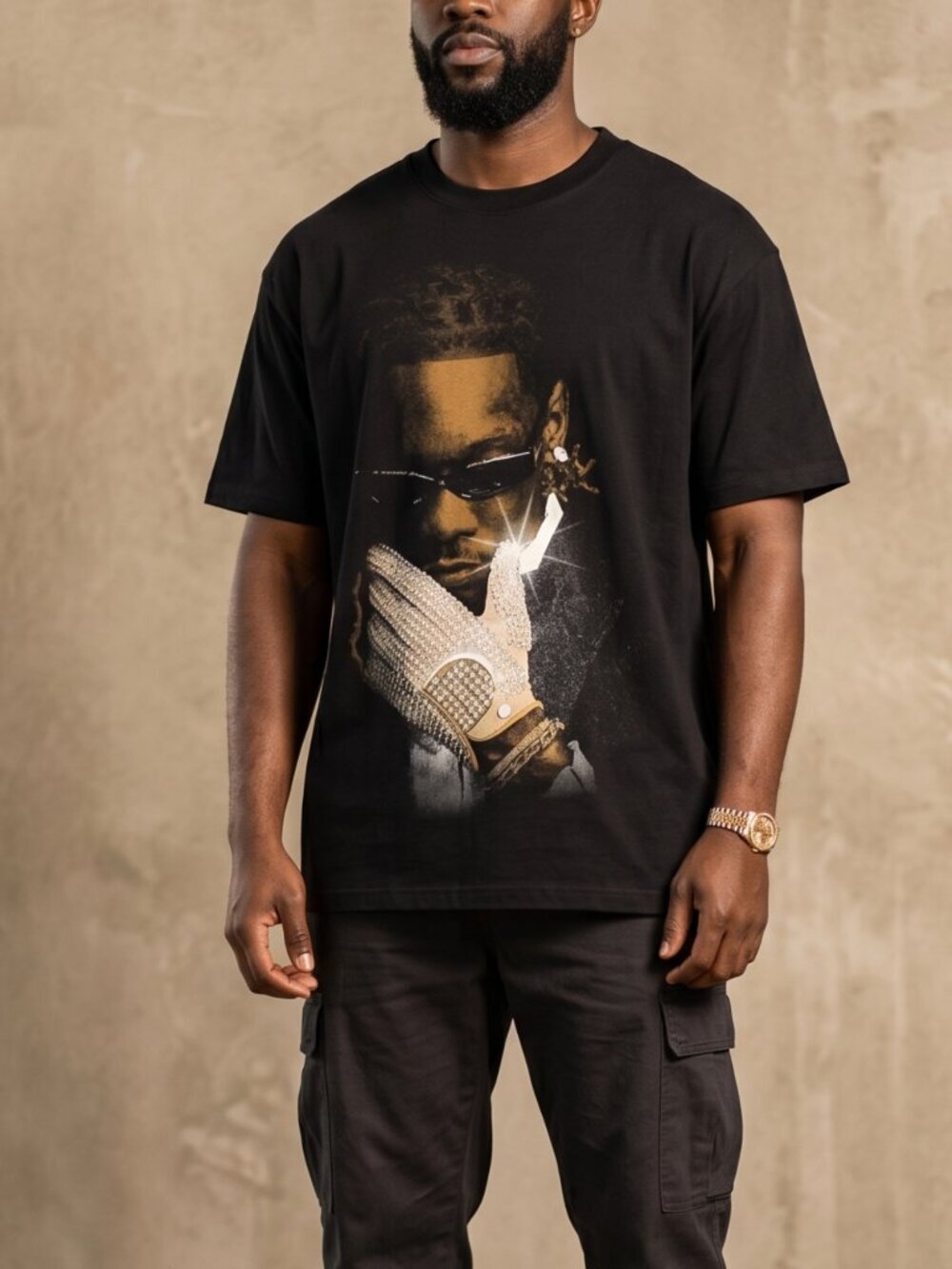 NWOT | Offset SET IT OFF Tour Rap Hip Hop Graphic Concert T-Shirt Black | XLarge